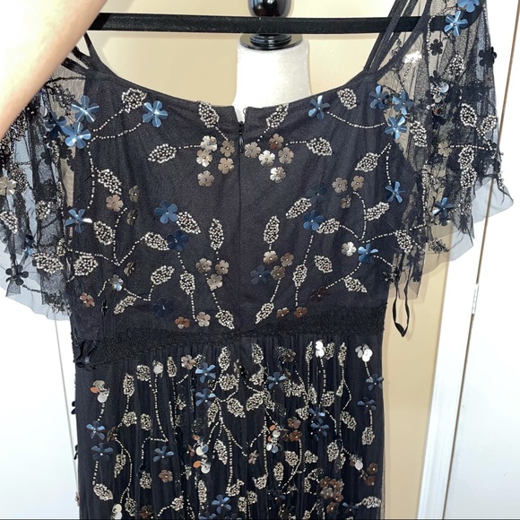 Adrianna Papell Black Beaded Dress - Picture 6 of 7